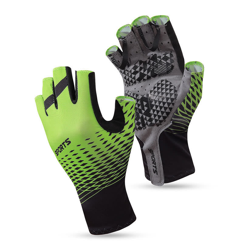 Guanti sportivi antiscivolo traspiranti senza dita - Verde - XXL - image 12