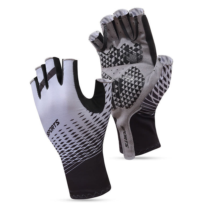 Guanti sportivi antiscivolo traspiranti senza dita - Grigio - XXL - image 11