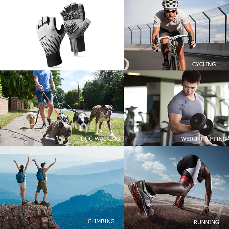 Guanti sportivi antiscivolo traspiranti senza dita - image 10