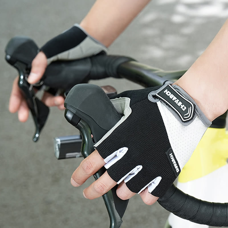 Guanti da ciclismo unisex antiscivolo a mezze dita - image 1