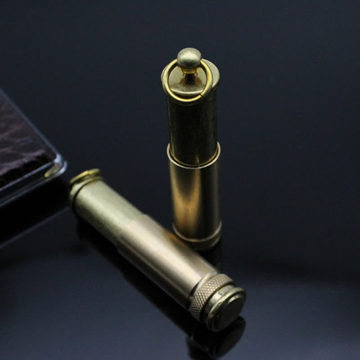 Portachiavi retrò in bronzo, accendino portatile a cherosene ricaricabile - image 6