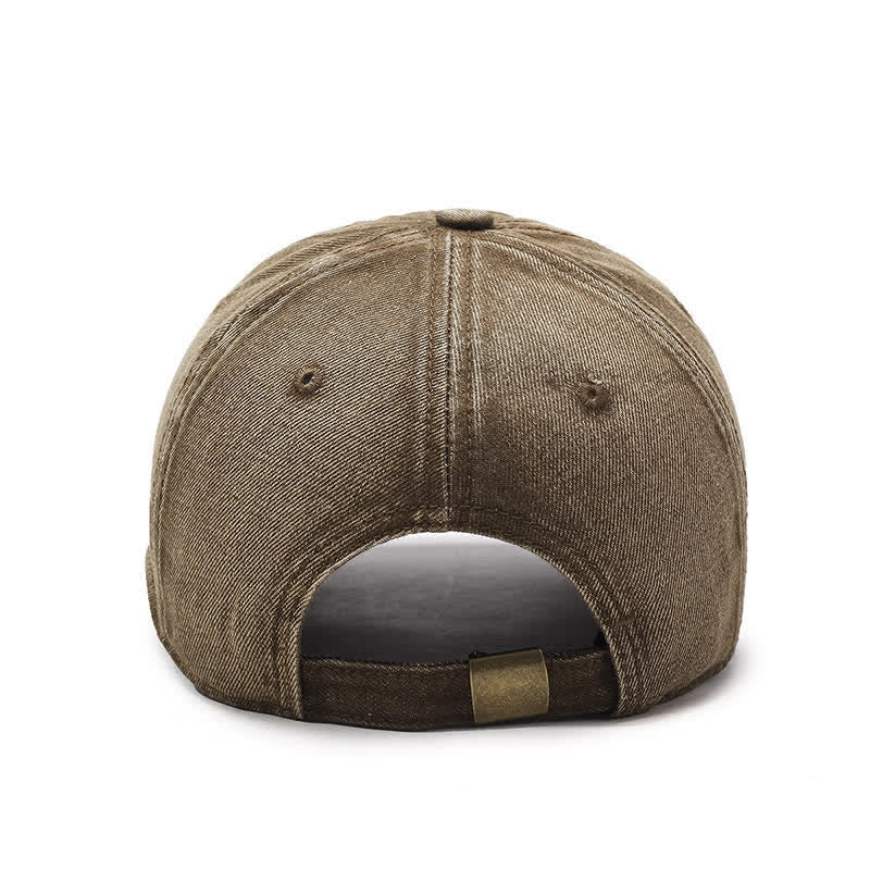 Cappellino da baseball lavato con ricamo a farfalla e colori abbinati retrò - image 3
