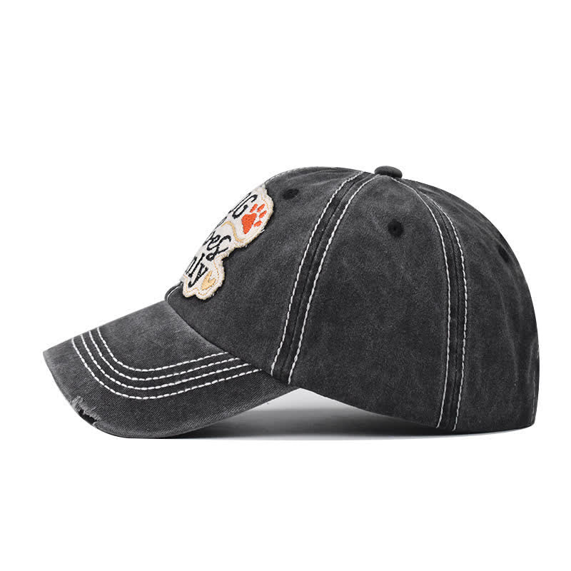 Cappellino da baseball lavato ricamato "Dog Vibes Only" - image 2