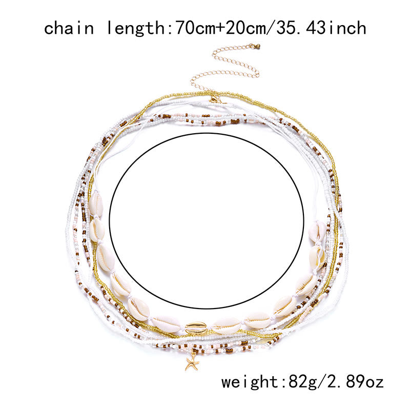 Catena da vita a strati con perline colorate estive in stile boho da donna - image 3