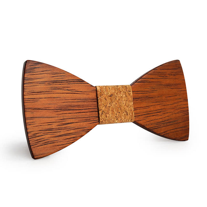 Papillon in legno di bambù fatto a mano da uomo - Sughero - image 5