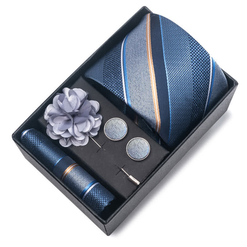 Set di 4 fazzoletti da taschino formali classici da uomo - image 9