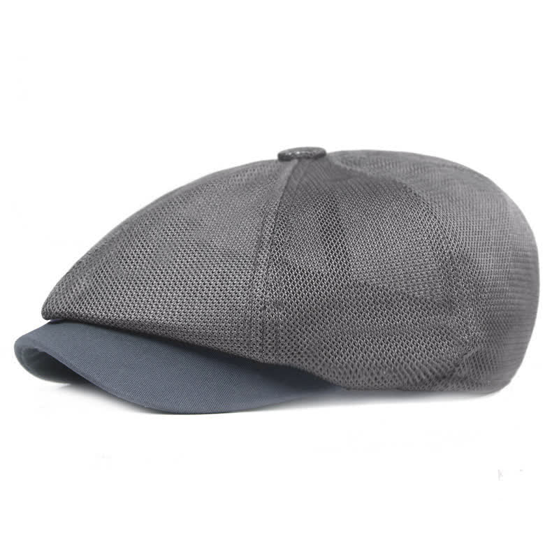 Cappello estivo da tassista in rete traspirante - Grigio scuro - Misura M (22"-22 7/8") - image 7