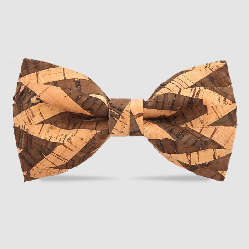 Papillon creativo da uomo in legno di sughero semplice - Stile n. 3 - image 6