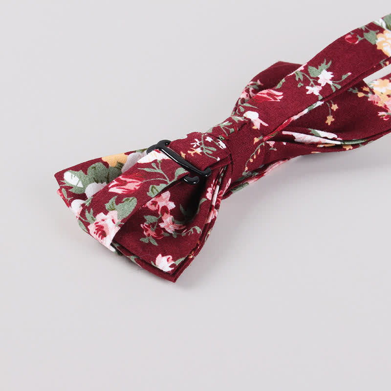 Papillon da uomo in cotone con stampa floreale Forest - image 14