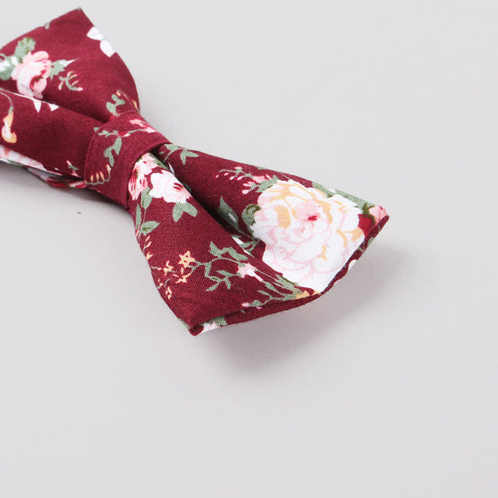 Papillon da uomo in cotone con stampa floreale Forest - image 15