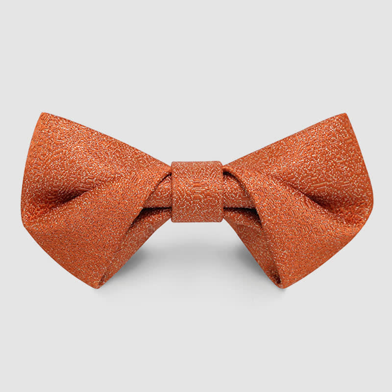Papillon classico da uomo con glitter oro - Arancia - Stile n. 2 - image 13