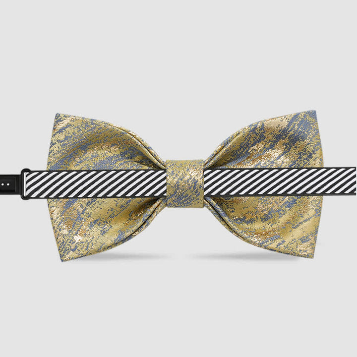 Papillon classico da uomo con glitter oro - image 4