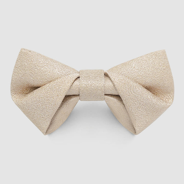 Papillon classico da uomo con glitter oro - Champagne - Stile n. 2 - image 11
