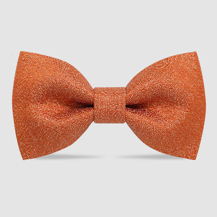 Papillon classico da uomo con glitter oro - Arancia - Stile n. 1 - image 12