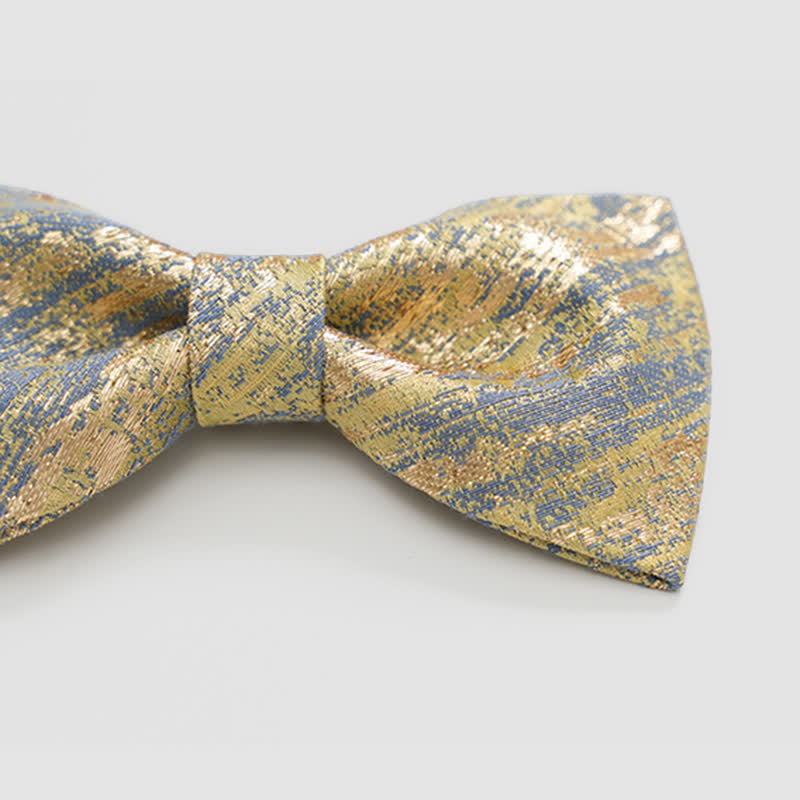 Papillon classico da uomo con glitter oro - image 3