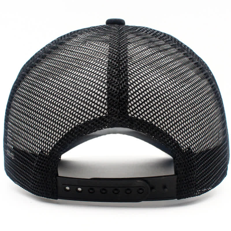Cappello da camionista con toppa in pelle e bandiera USA "Best Dad Ever" - image 5