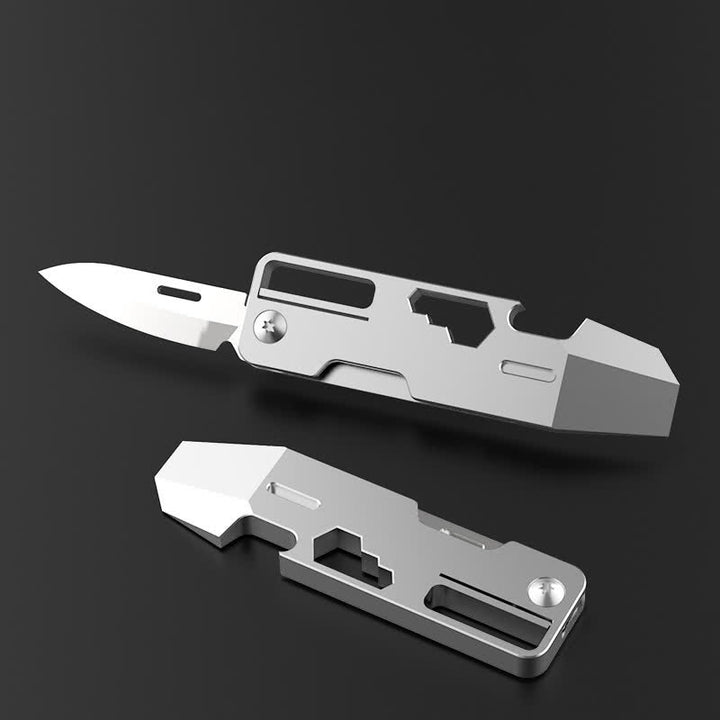 Portachiavi mini coltello pieghevole multifunzionale EDC-Tool 9 in 1 - image 1