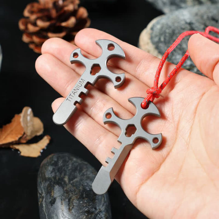 Portachiavi EDC a croce con apribottiglie portatile da esterno Mini Crowbar - image 1