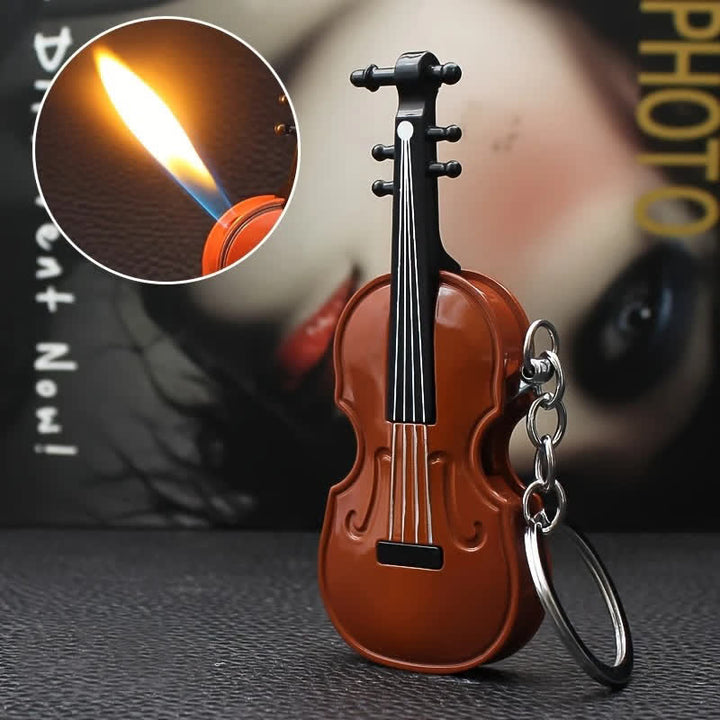Portachiavi con accendino a butano a forma di violino - Violino - image 0