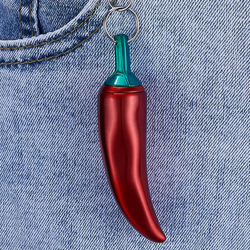 Portachiavi con accendino a cherosene a forma di peperoncino con fiammifero permanente - image 4