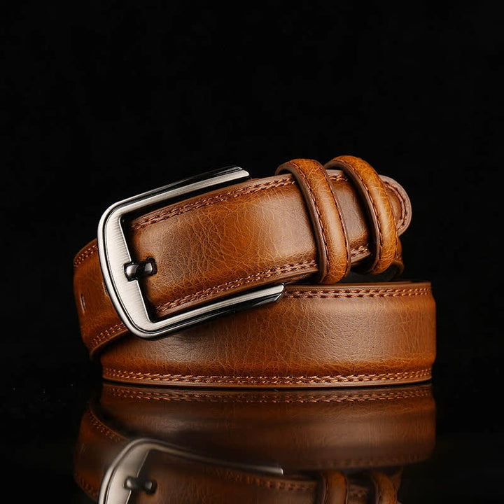 Cintura in pelle personalizzata con nome inciso - Marrone giallastro - 44 - image 1