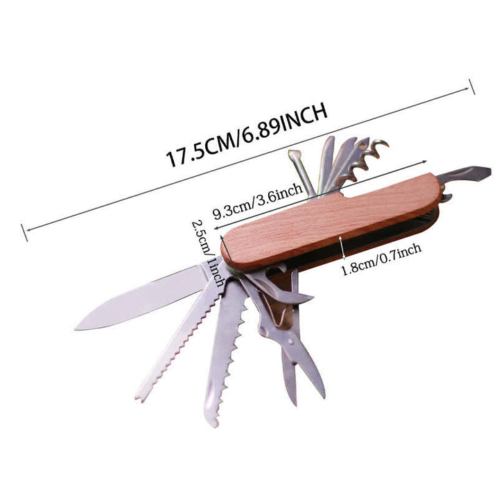 Apribottiglie in legno con coltello multiuso 11 in 1, intaglio personalizzato - image 9