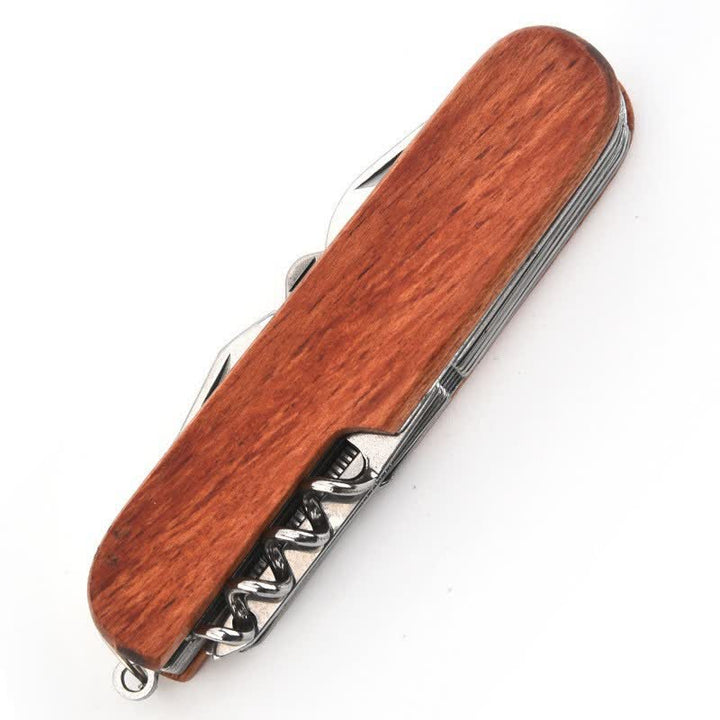 Apribottiglie in legno con coltello multiuso 11 in 1, intaglio personalizzato - Marrone - image 2