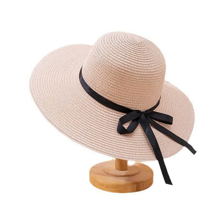 Cappello da spiaggia in paglia Fedora personalizzato con nome da donna - Rosa - Regolabile (22"-22 7/8") - image 10