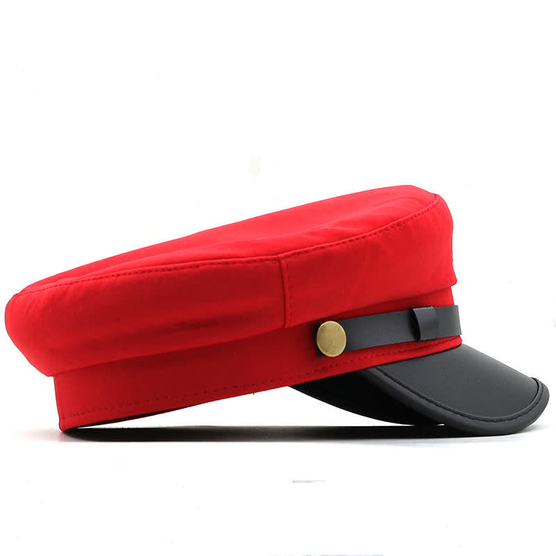 Cappello basco piatto da donna con ancora da nave blu navy - image 2