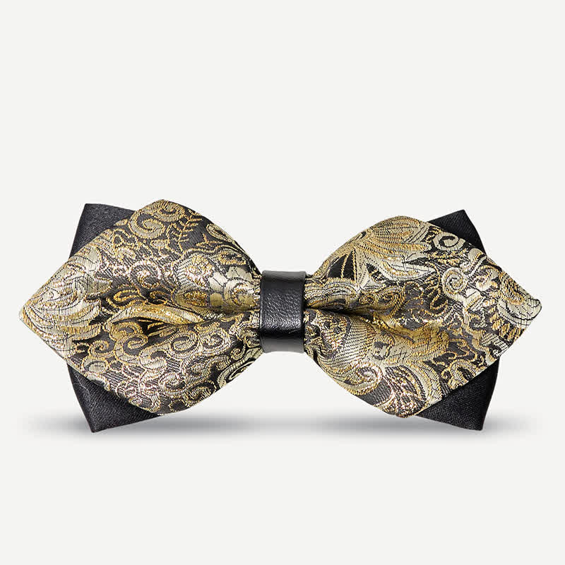 Papillon a punta con motivo Paisley dorato da uomo Palace - Oro - image 0