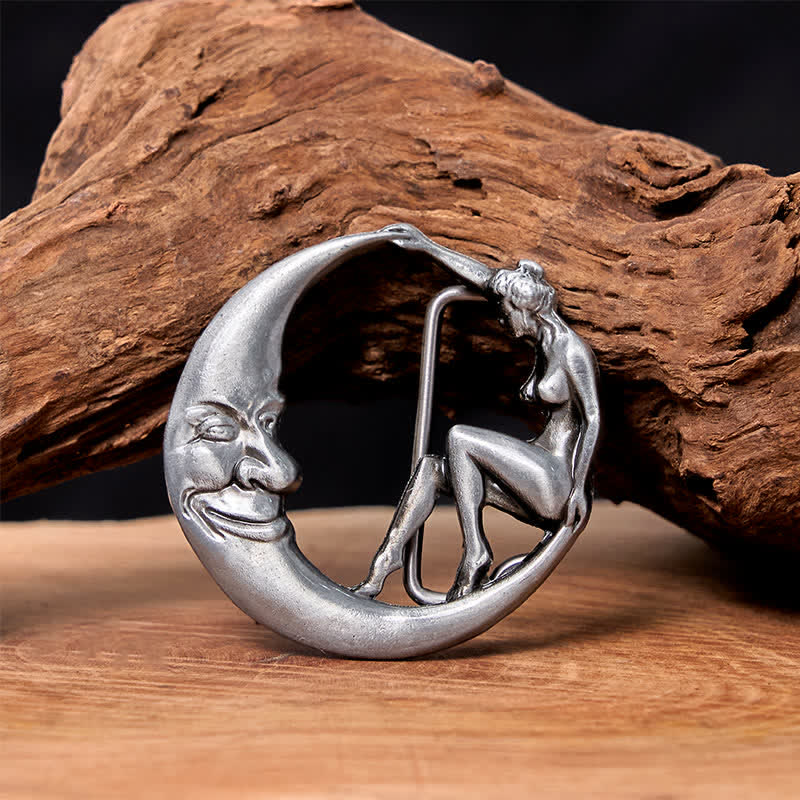 Cintura in pelle con fibbia Moon Lady fai da te da uomo - Signora della Luna - Senza cintura - image 0