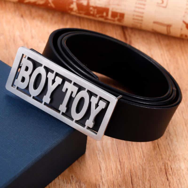 Cintura in pelle con fibbia fai da te con nome personalizzato rettangolare in lettere corsive - image 4