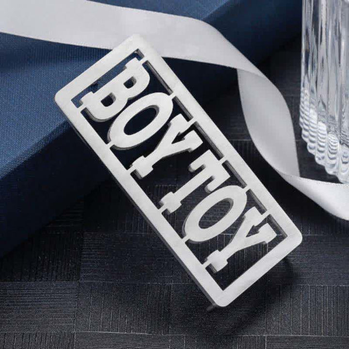 Cintura in pelle con fibbia fai da te con nome personalizzato rettangolare in lettere corsive - Argento - Senza cintura - Cintura non inclusa - image 3