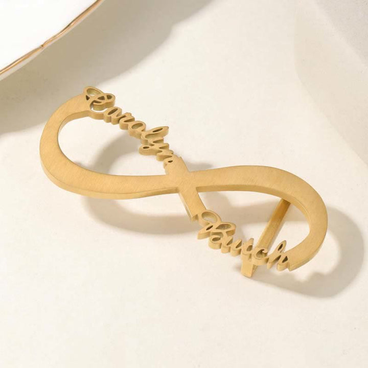 Cintura in pelle con fibbia fai da te con nome personalizzato Infinity Note - image 5
