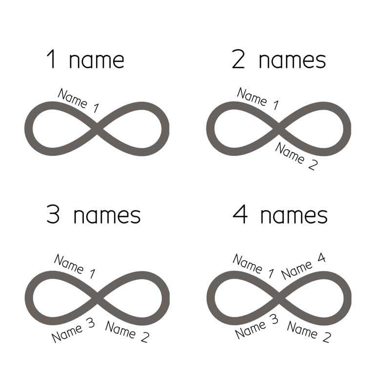 Cintura in pelle con fibbia fai da te con nome personalizzato Infinity Note - image 3