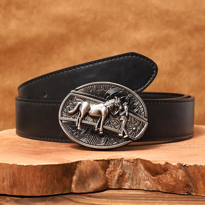 Cintura in pelle con coltello pieghevole nascosto da cowgirl fai da te da uomo - Cowgirl - Cintura nera in PU - 42 - image 4