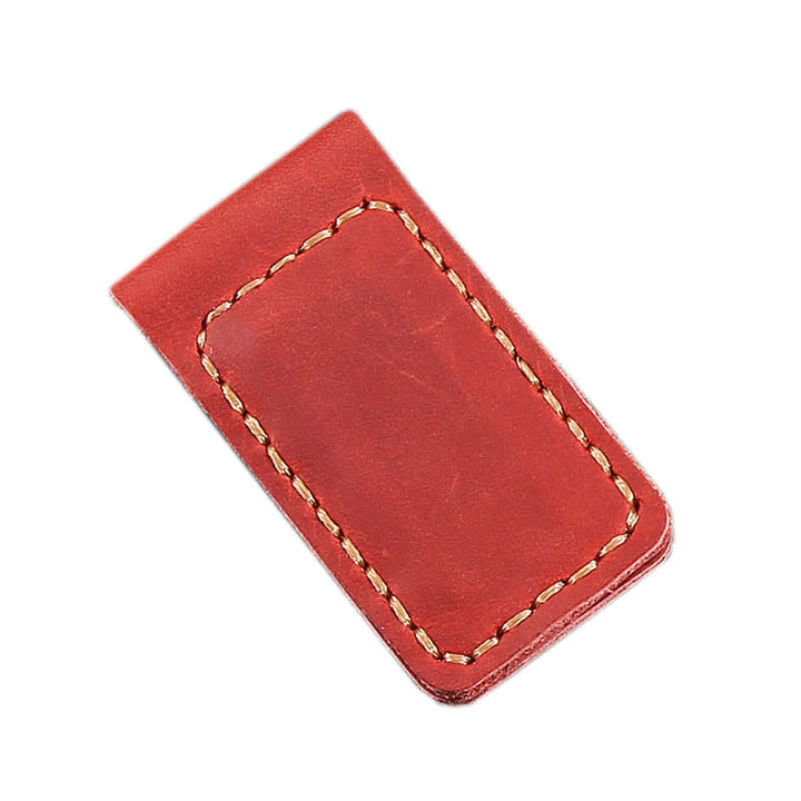 Fermasoldi magnetico in pelle con nome personalizzato, idea regalo per matrimonio - Rosso - image 11