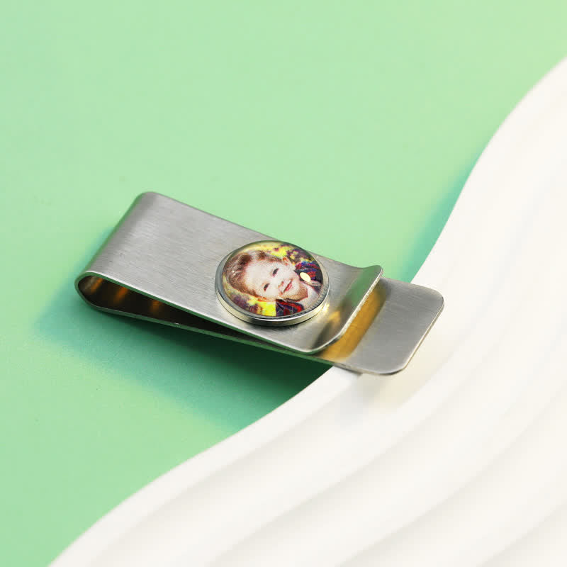 Fermasoldi con foto a colori personalizzata, idea regalo per matrimonio - image 5