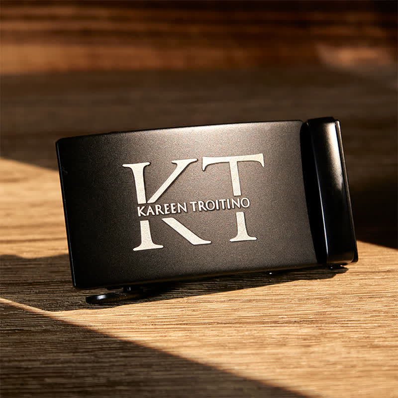 Idea regalo personalizzata Cintura in pelle con fibbia automatica fai da te personalizzata - image 2