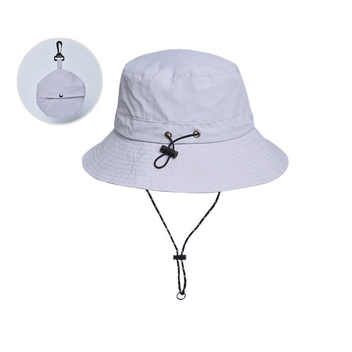 Cappello da campeggio e alpinismo pieghevole con protezione anti-UV - Grigio chiaro - Regolabile (21 5/8"-22 7/8") - image 12