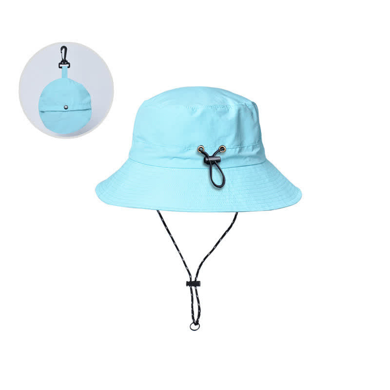 Cappello da campeggio e alpinismo pieghevole con protezione anti-UV - Cielo azzurro - Regolabile (21 5/8"-22 7/8") - image 10