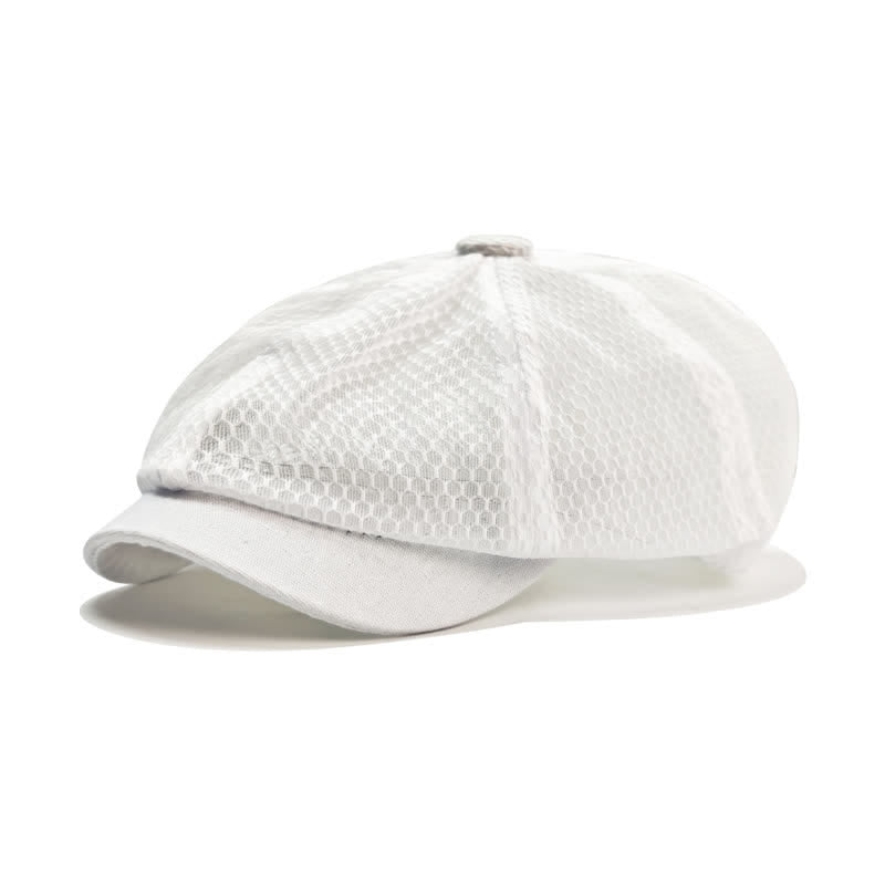 Cappello basco in rete traspirante semplice e tinta unita - Bianco - M (22"-22 7/8") - image 2
