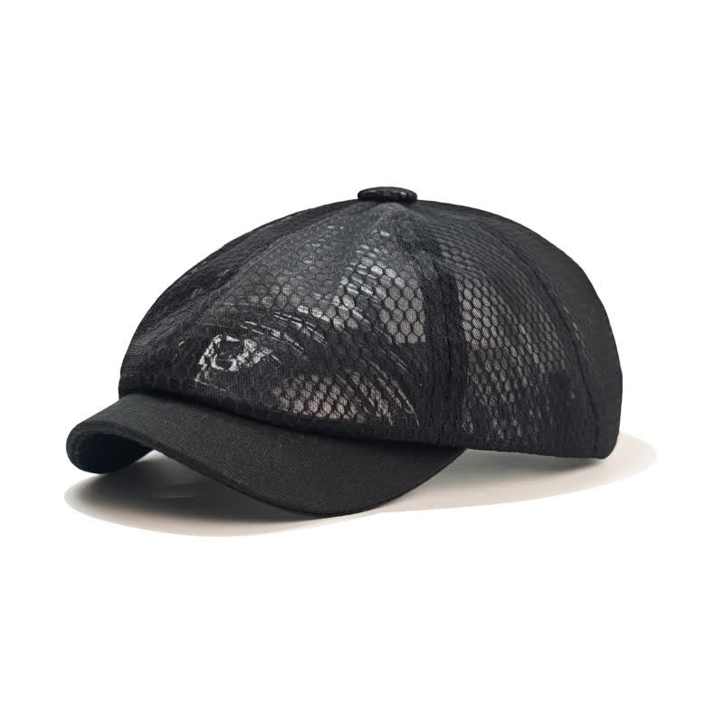 Cappello basco in rete traspirante semplice e tinta unita - Nero - M (22"-22 7/8") - image 1