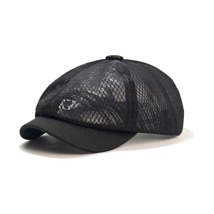 Cappello basco in rete traspirante semplice e tinta unita - Nero - M (22"-22 7/8") - image 1
