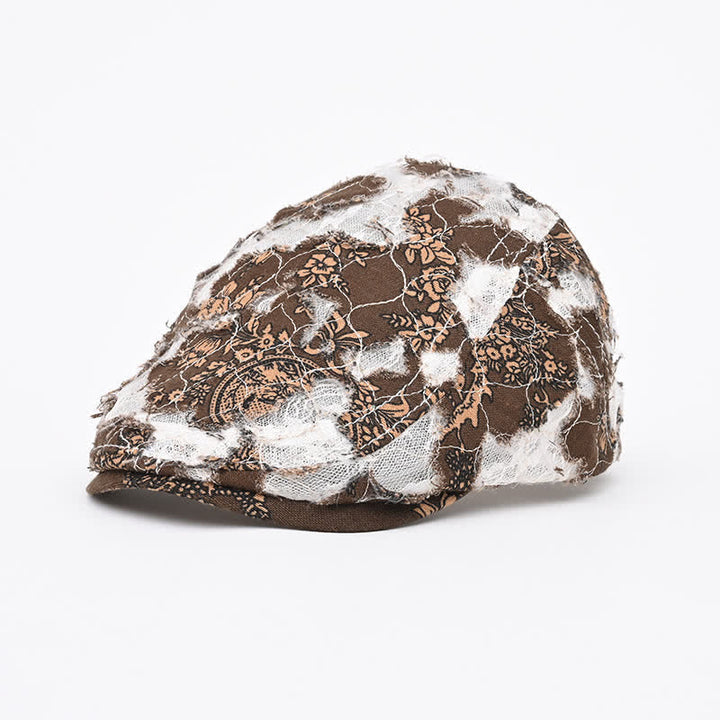 Cappello basco in tessuto a rete perforata retrò invecchiato - Stile n. 2 - Regolabile (22"-23 5/8") - image 6