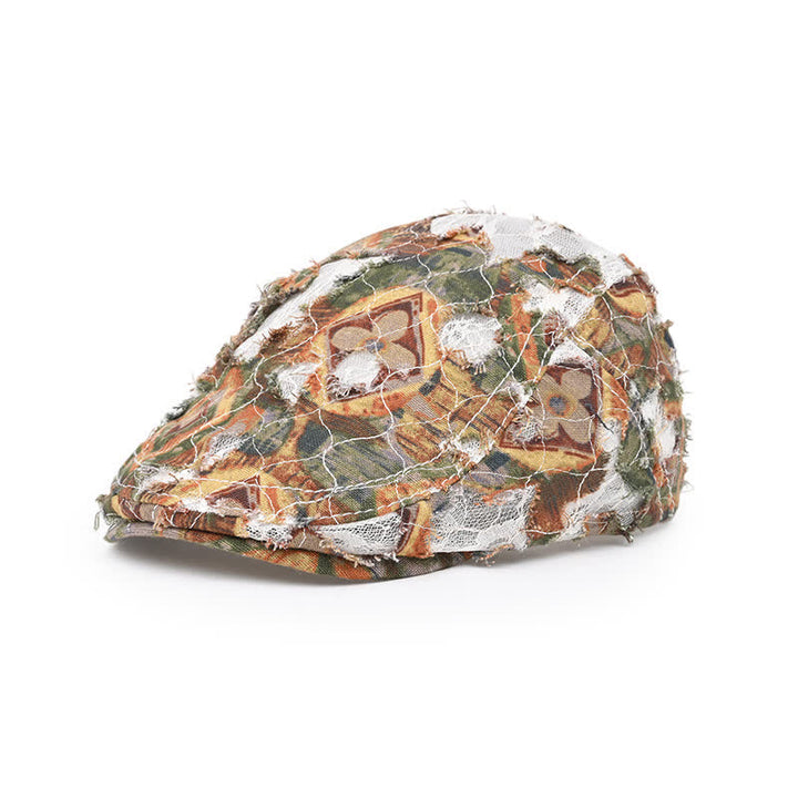 Cappello basco in tessuto a rete perforata retrò invecchiato - Stile n. 1 - Regolabile (22"-23 5/8") - image 0