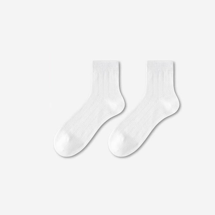 Calzini estivi da uomo in seta di gelso ultrasottili - Bianco - 6 paia - Taglia unica (US 6.5 - US 10.5) - image 2