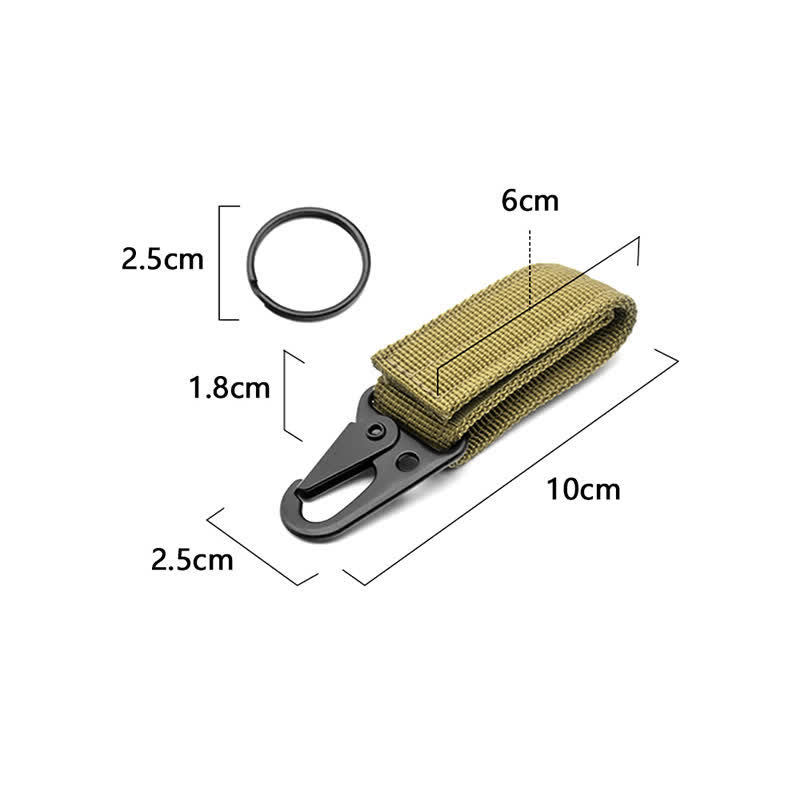 Portachiavi in nylon con passante per cintura tattica con chiusura a strappo - image 2