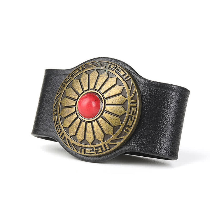 Anello di fissaggio per cintura in vera pelle con decorazione per la vita - image 7