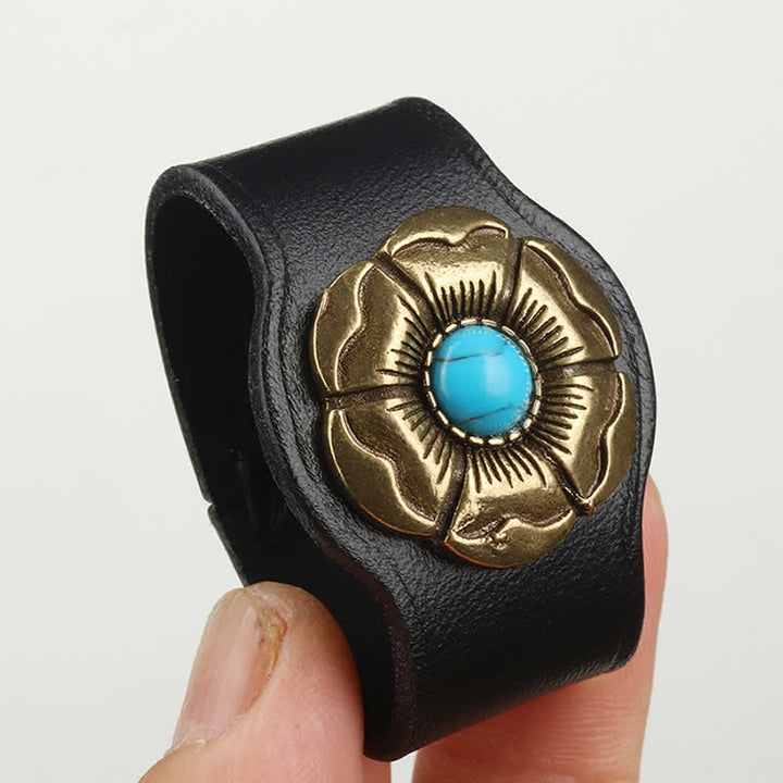 Anello di fissaggio per cintura in vera pelle con decorazione per la vita - image 3